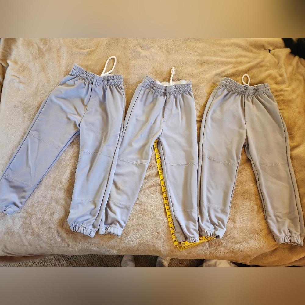 Youth Medium Gray Baseball Or Softball Pants